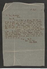 Nachlass Franz Steindachner, Frachtbeleg von Alan Owston an Franz Steindachner (08.09 1907), Inv.Nr. 375.01, Seite 1